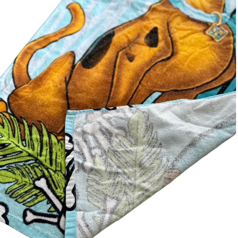 Vintage  Hanna-Barbera Scooby-Doo Beach Towel Surfboard Skull 25x50